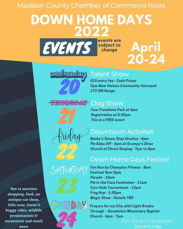 Get ready for Down Home Days 2022