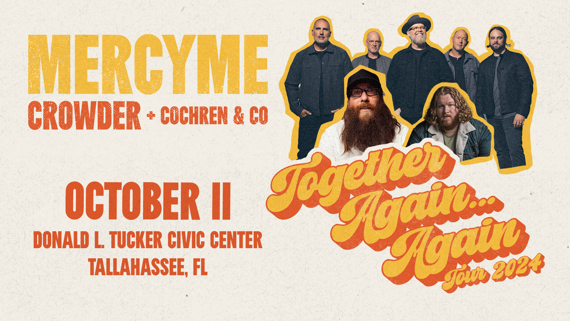 Mercy Entouro MercyMe announces fall 2024 “Together Again…Again Tour” with a stop in ...